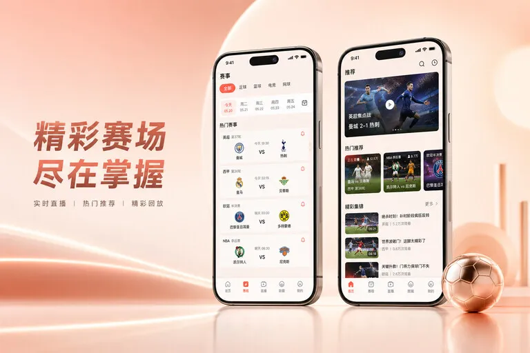 赛况仪表盘 · 直播比分App · 今日赛事打开就看界面展示